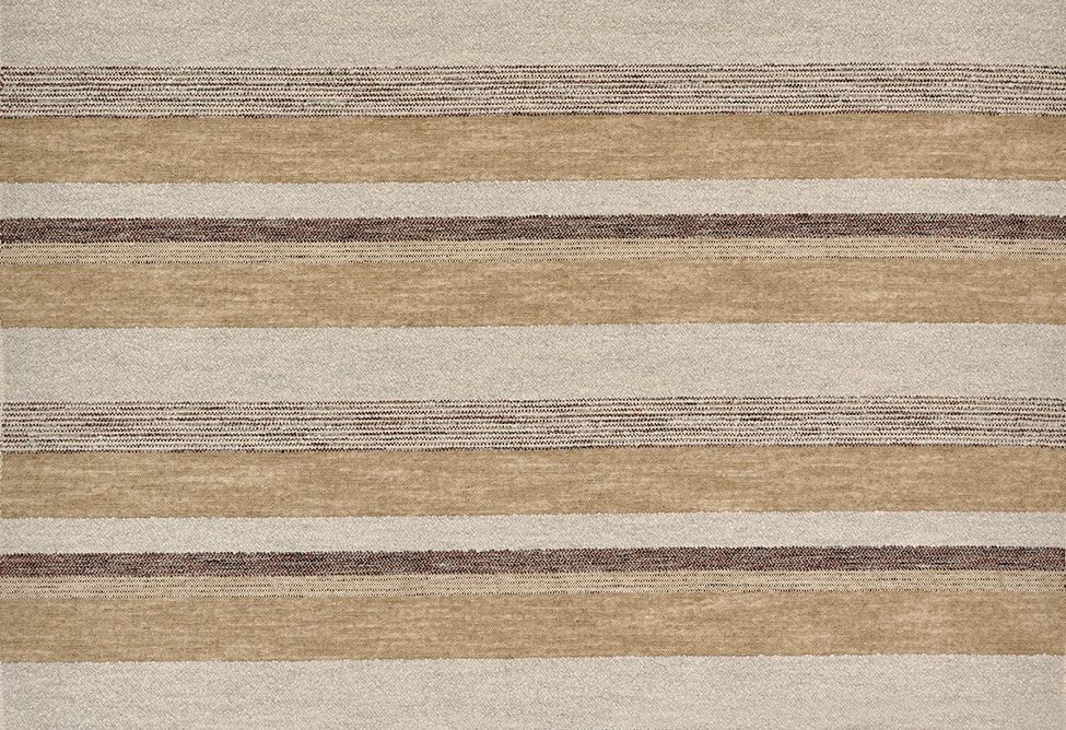 Osborne & Little Ushba Oatmeal / Walnut Fabric F8040-04