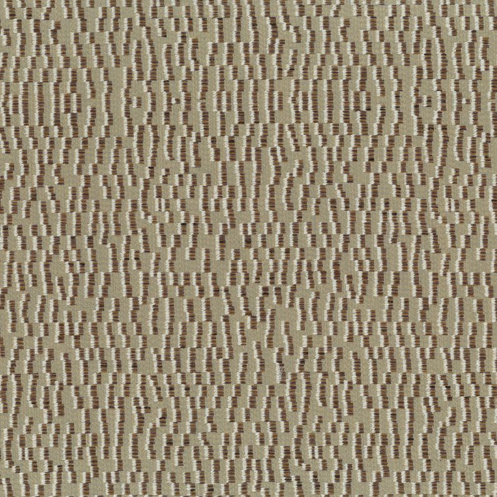 Osborne & Little Tempo Oatmeal / Walnut Fabric F8063-01