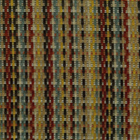 Osborne & Little Delina Chocolate / Terracotta Fabric F8072-04