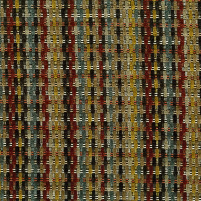 Osborne & Little Delina Chocolate / Terracotta Fabric F8072-04