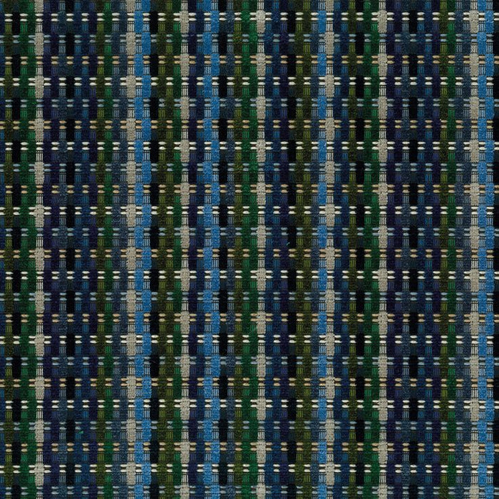 Osborne & Little Delina Indigo / Cobalt / Emerald Fabric Sample F8072-05
