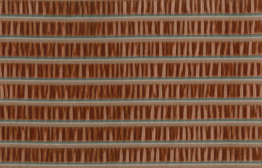 Osborne & Little Celesta Stripe Coral Fabric Sample F8073-08