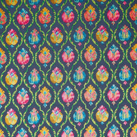 Osborne & Little Mysore Midnight / Magenta Fabric F8080-03