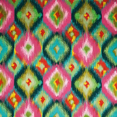 Osborne & Little Xanadu Teal / Pink Fabric Sample F8082-01