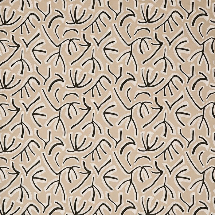 Osborne & Little Avila Linen / Charcoal Fabric F8083-02
