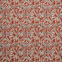 Osborne & Little Avila Terracotta / Charcoal Fabric F8083-03