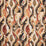 Osborne & Little Castillo Charcoal / Terracotta Fabric F8085-02