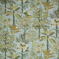 Osborne & Little Arboreta Sky / Leaf Fabric F8087-01