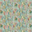 Osborne & Little Bistro Turquoise / Coral Fabric F8106-01