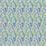Osborne & Little Dufy Leaf Indigo / Lime Fabric F8107-01