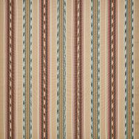 Osborne & Little Ombrone Linen / Copper / Aqua Fabric F8110-02