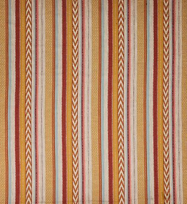 Osborne & Little Livenza Amber / Brick Fabric Sample F8111-02