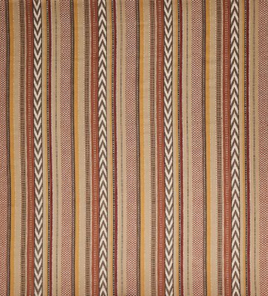 Osborne & Little Livenza Copper / Linen Fabric F8111-03