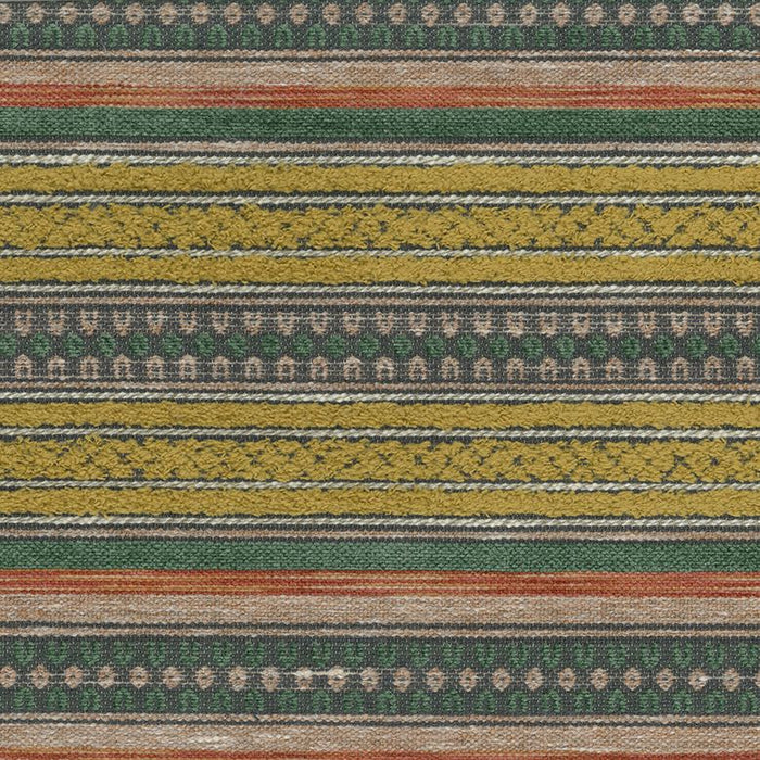 Osborne & Little Nera Ochre / Pine Fabric Sample F8113-02