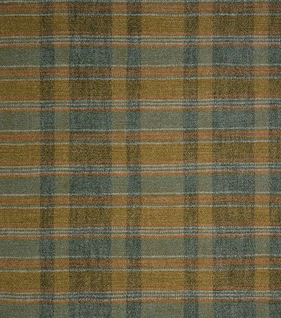 Osborne & Little Kyle Aqua / Ochre Fabric Sample F8141-01