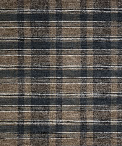 Osborne & Little Kyle Indigo / Caramel Fabric F8141-05
