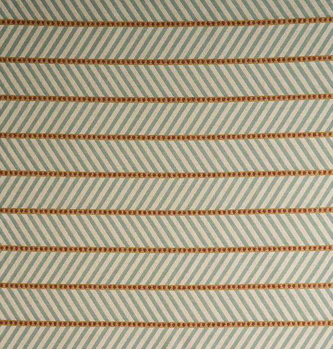 Osborne & Little Glencoe Aqua Fabric Sample F8142-02