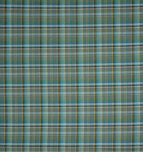 Osborne & Little Fyne Leaf / Denim Fabric F8144-05