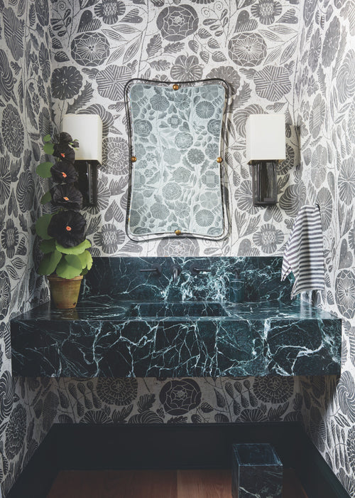 Christopher Farr Eden Cork Coal Wallpaper