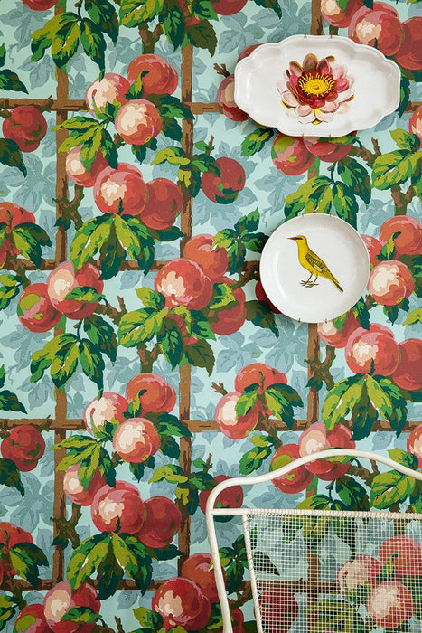 Pierre Frey Galla Vert Pomme Wallpaper Sample FP094001