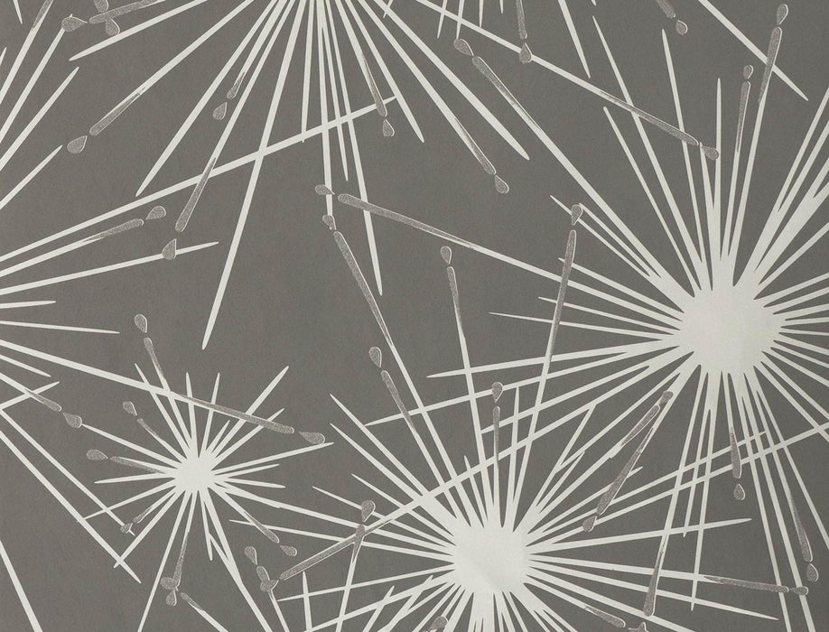 Jim Thompson Fireworks  Graphite Wallpaper Sample JT021065005