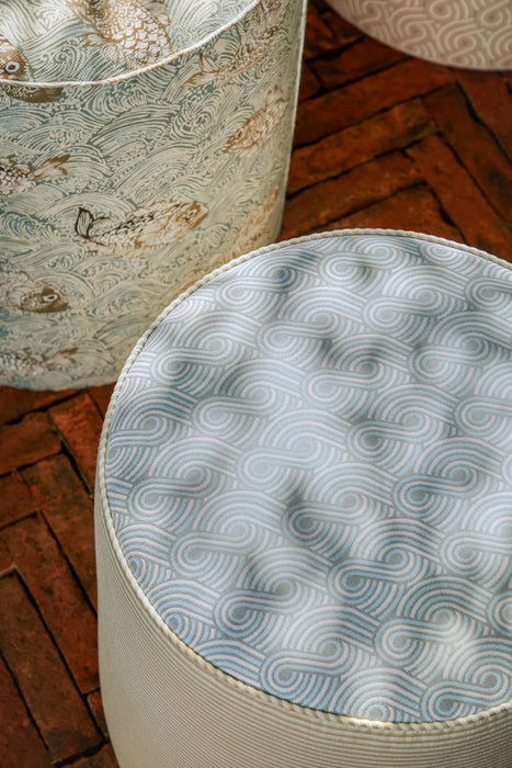 Jim Thompson Natee Silver Brunia Fabric Sample JT013930002