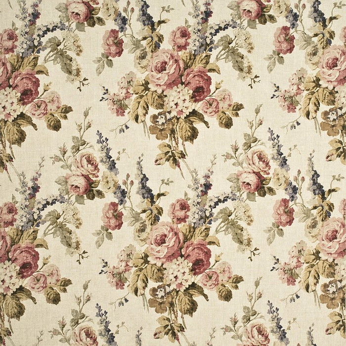 Mulberry Home Vintage Floral Antique/Rose Fabric Sample FD264.J143.0
