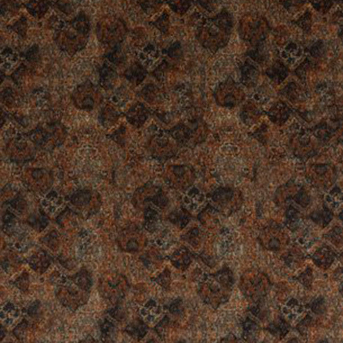 Mulberry Home Bohemian Velvet Teal/Spice Fabric Sample FD286.T69.0
