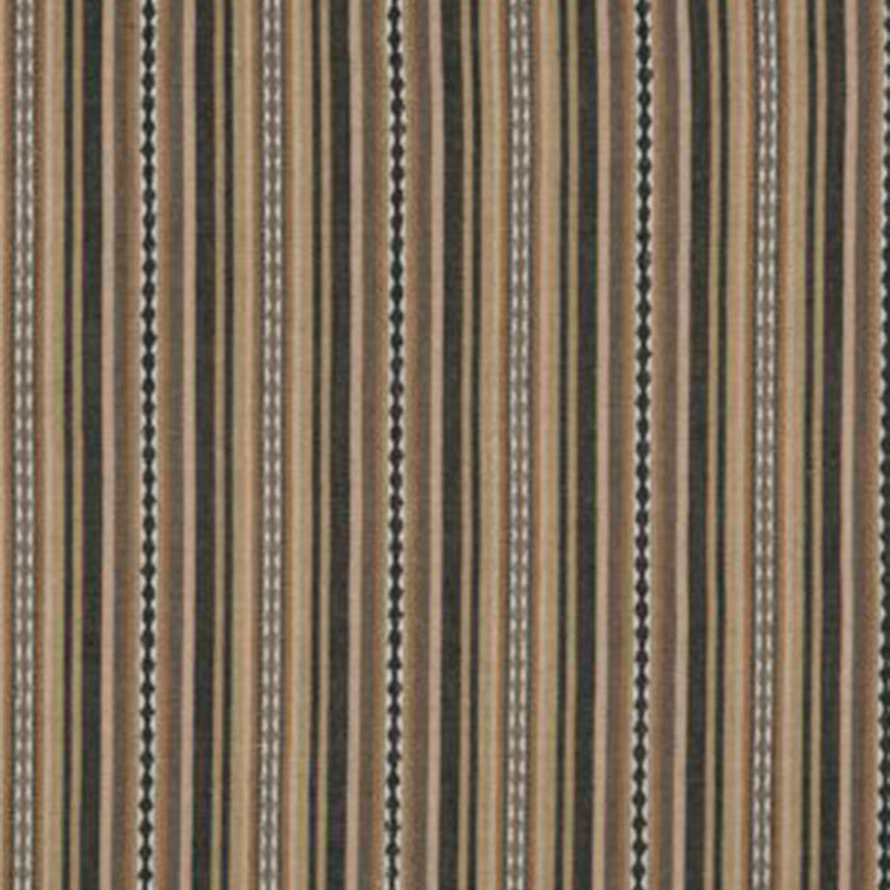 Mulberry Home Dalton Stripe Charcoal/Bronze Fabric Sample FD731.A130.0