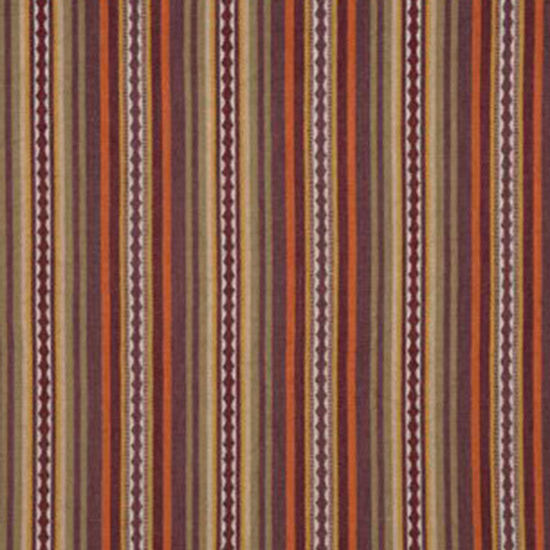 Mulberry Home Dalton Stripe Spice/Plum Fabric Sample FD731.V54.0