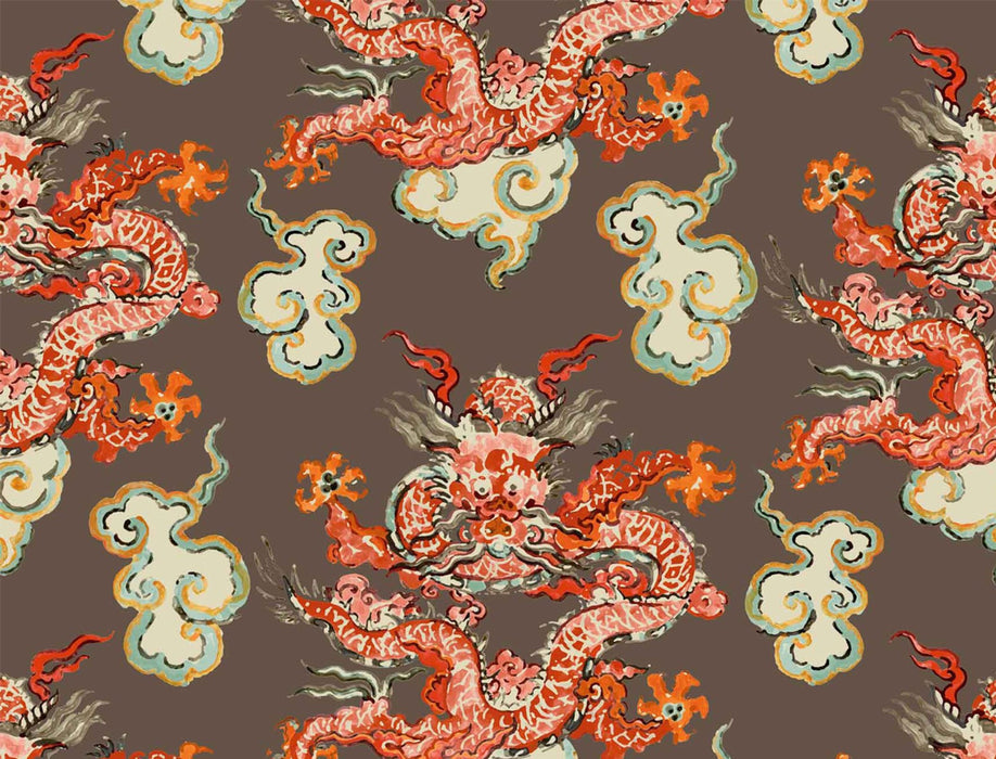No.9 Thompson Dragon Dance  Chinese Spice Wallpaper Sample N9021012001