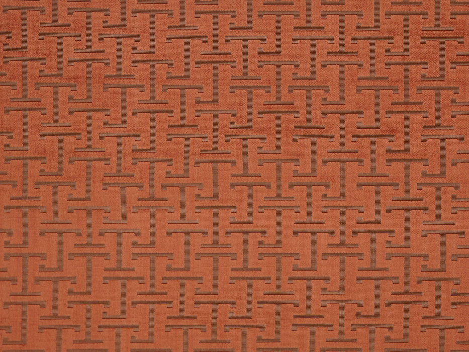 Jim Thompson Jim (JT Velvet) Coral Fabric Sample JT013940002
