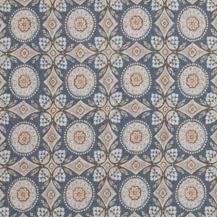 Marvic Textiles Figaro Indigo Fabric Sample 6216-6