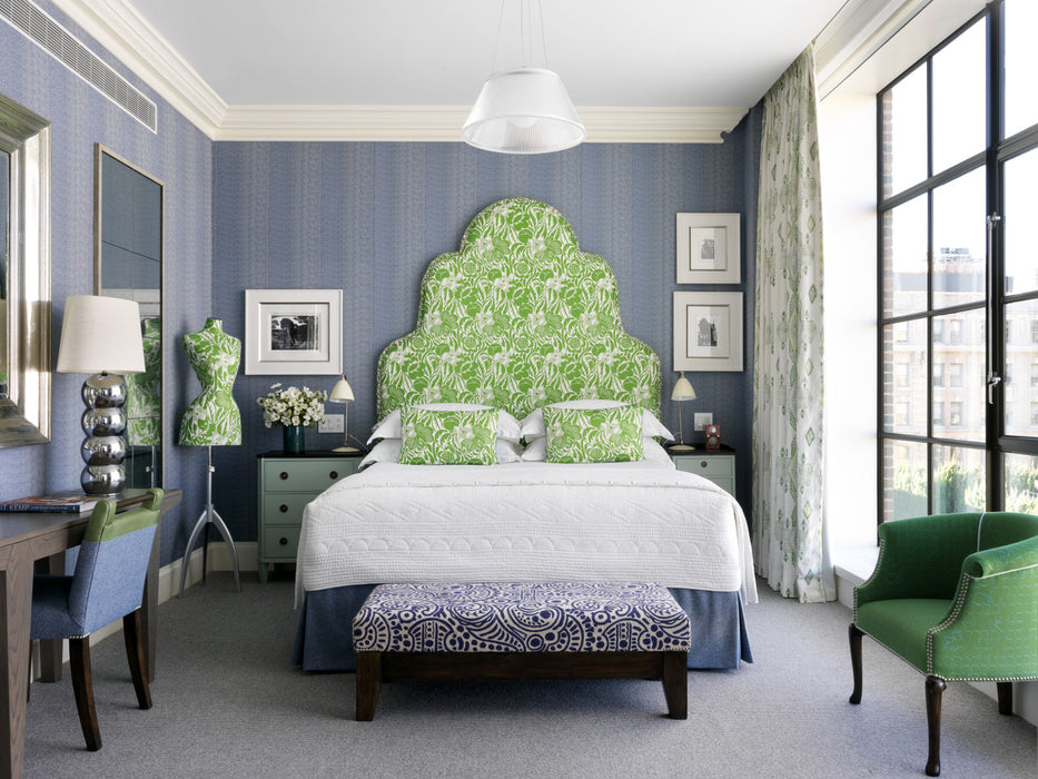Christopher Farr Fleurs Etoilees Cobalt Wallpaper