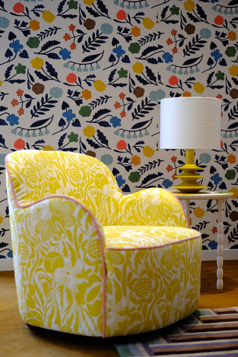 Christopher Farr Fleurs Etoilees Sky Wallpaper Sample