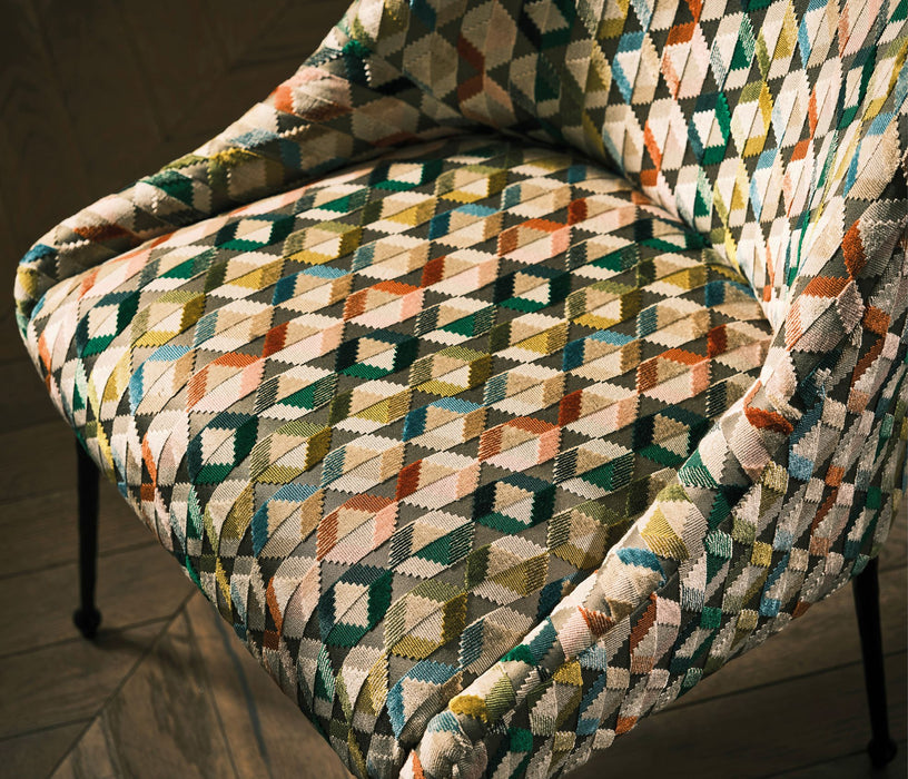 Osborne & Little Freya Emerald / Chartreuse Fabric Sample F8070-01