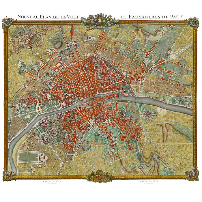 Pierre Frey Plan jaillot Archive Wallpaper Sample FP995001