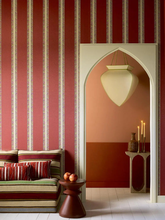 Pierre Frey Benin Cerise Wallpaper Sample FP133001