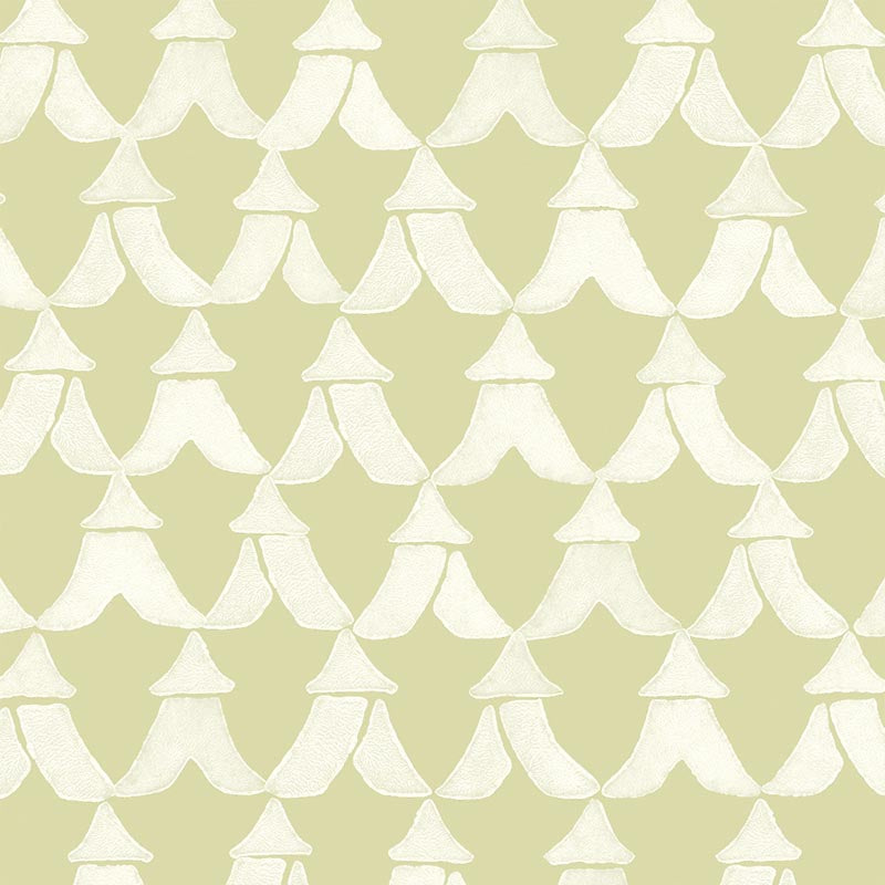 Galbraith & Paul Tents Fennel/ Ivory Wallpaper Sample