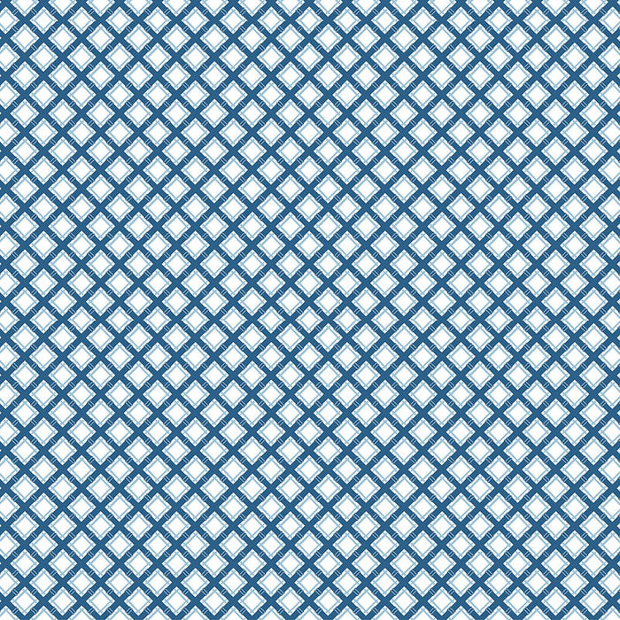 Gaston Y Daniela Trellis Azul Fabric Sample GDT5527.004.0