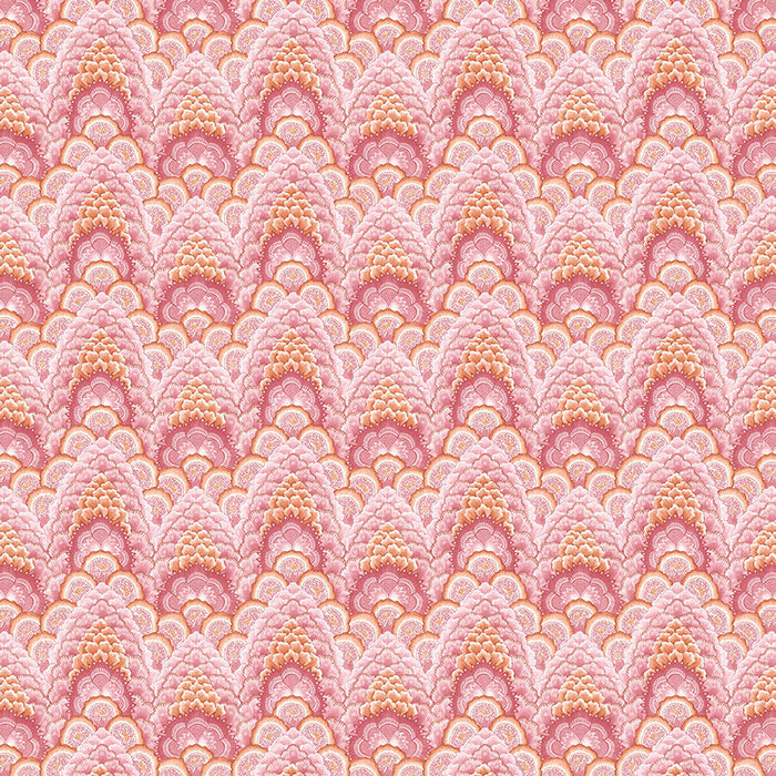 Gaston Y Daniela Ganges Rosa/Naranja Fabric Sample GDT5543.003.0