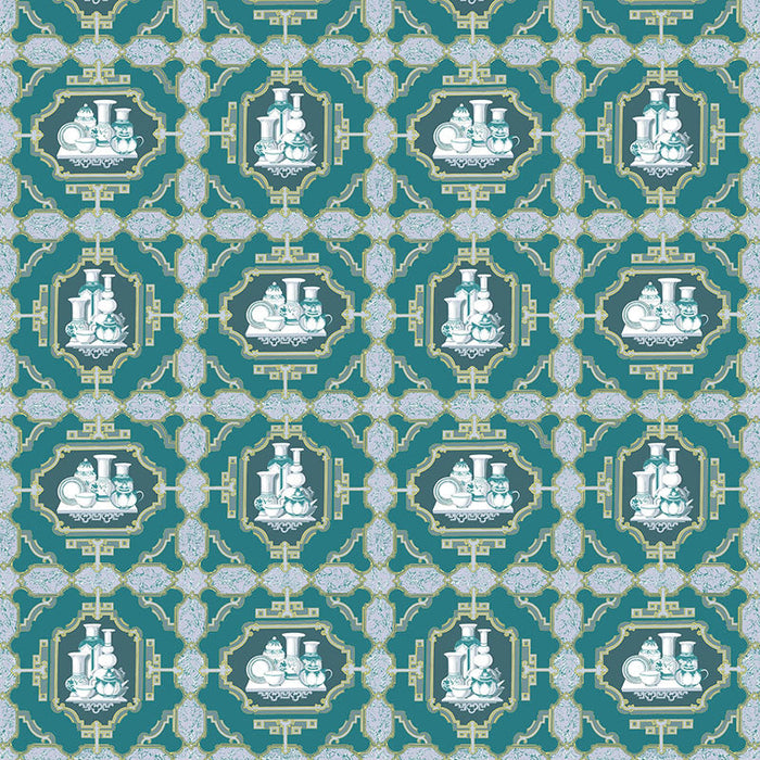 Gaston Y Daniela Porcelanas Esmeralda Fabric Sample GDT5544.003.0