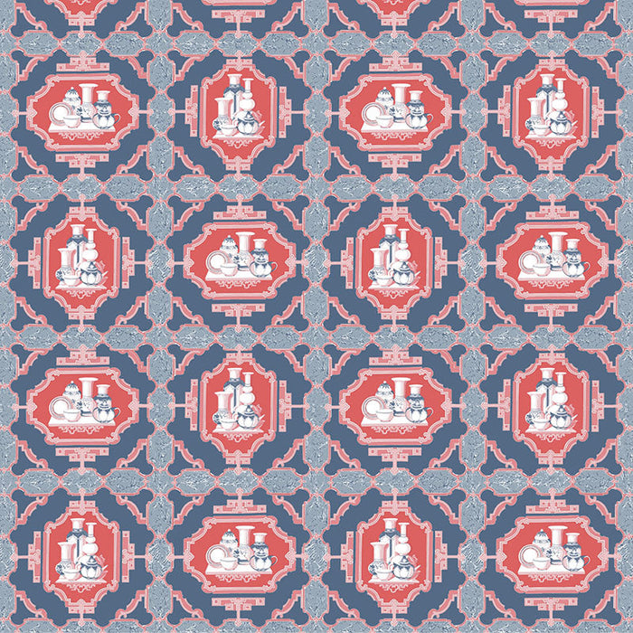 Gaston Y Daniela Porcelanas Azul Fabric Sample GDT5544.005.0