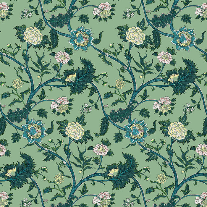 Gaston Y Daniela Palampore Verde Fabric Sample GDT5545.002.0