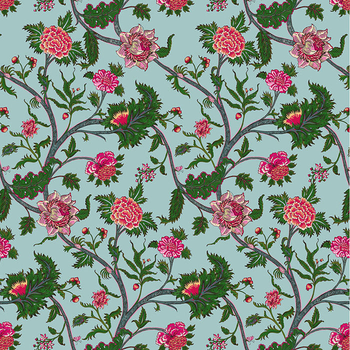 Gaston Y Daniela Palampore Azul Fabric Sample GDT5545.003.0