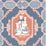 Gaston Y Daniela Porcelanas Azul/Rojo Wallpaper Sample GDW5445.004.0