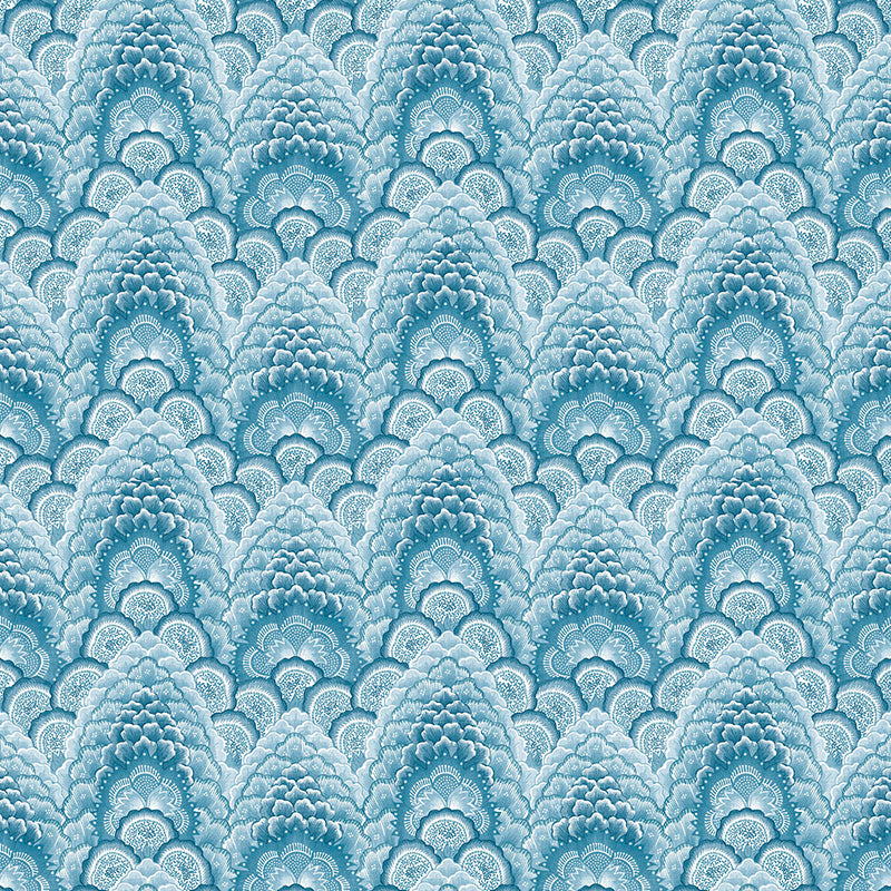 Gaston Y Daniela Ganges Azul Wallpaper Sample GDW5447.004.0