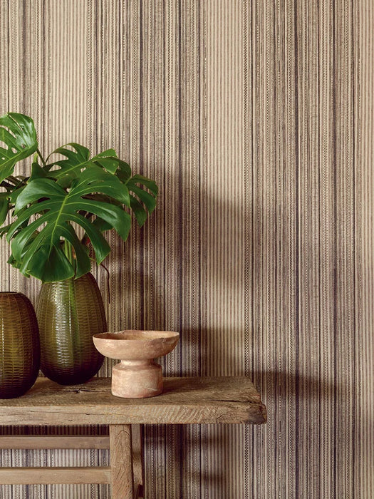 Pierre Frey Maroni Chocolat Wallpaper Sample FP129001
