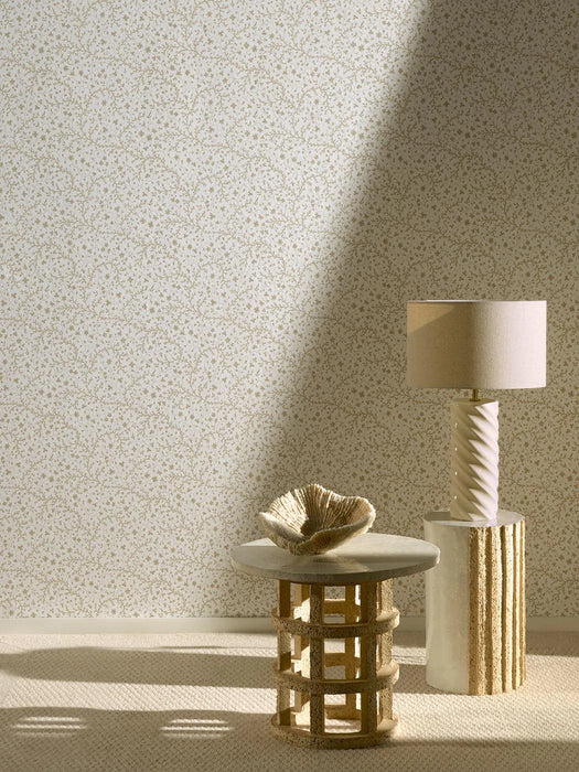 Pierre Frey Fleurs De Corail Beige Wallpaper Sample FP787005