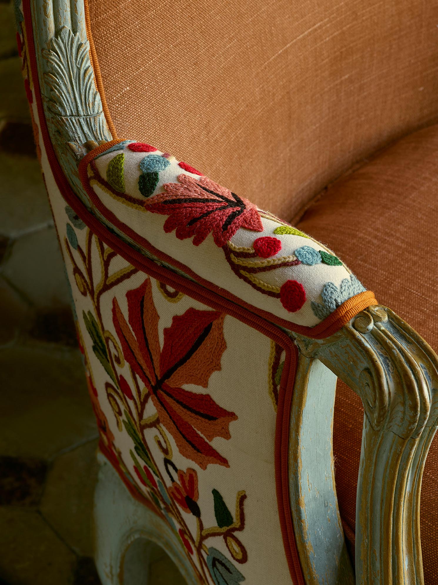 Braquenie Fronsac Multicolore Fabric Sample B7656001